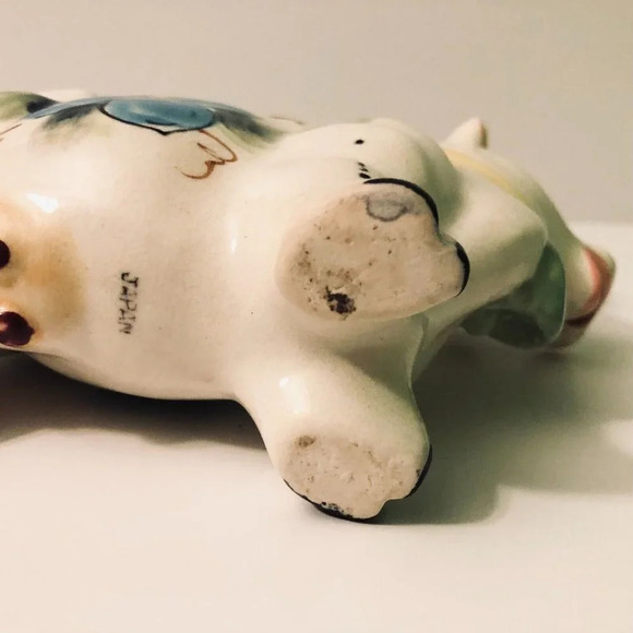 Vintage Ceramic Cow Creamer made  in Japan 5 Inch Tall Floral - Picture 12 of 14